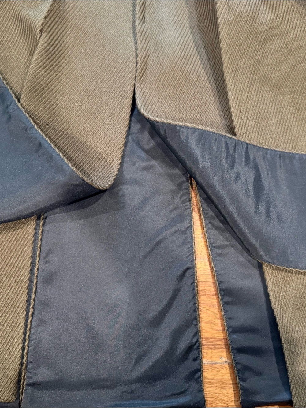Proenza Schouler Olive and Black A-Line Panel Skirt - Picture 3 of 5